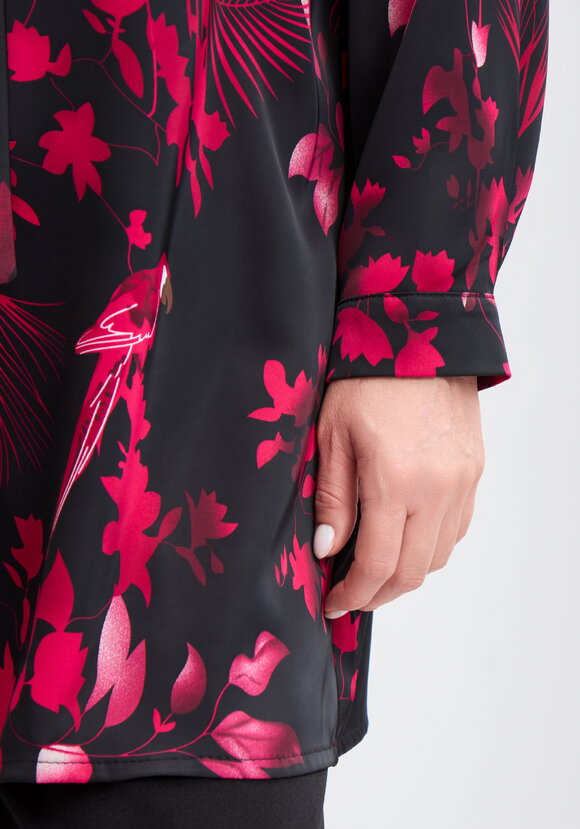 Туника с бантом и цветочным принтом шир.  580, рис. 6