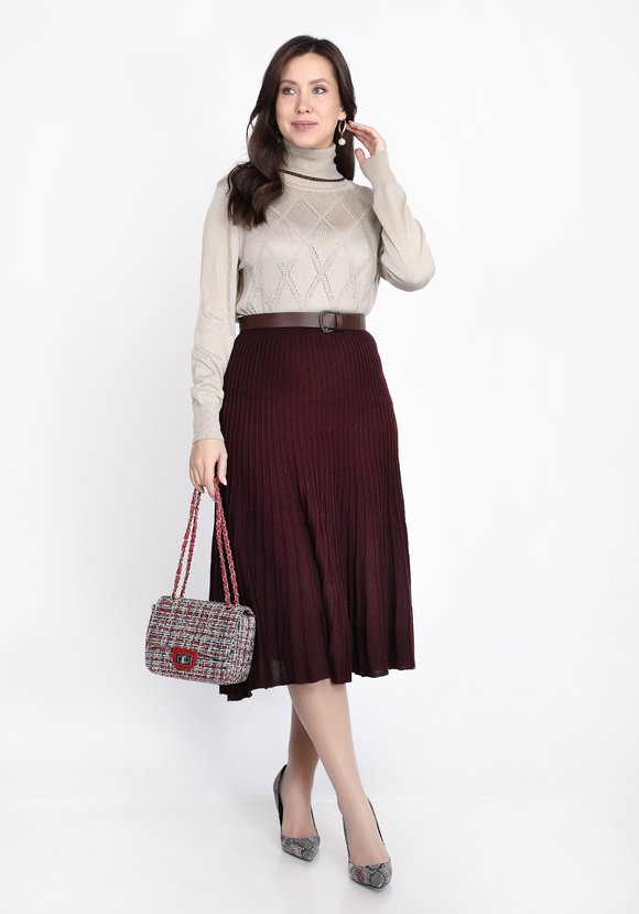 Юбка фактурной вязки шир.  580, рис. 7