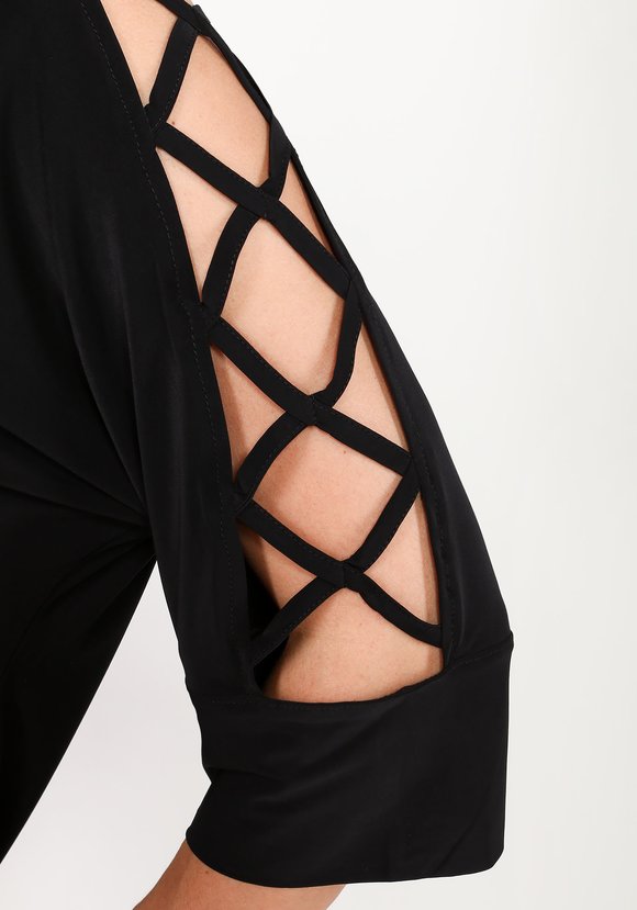 Блузка с оригинальными рукавами 1/2 шир.  580, рис. 12