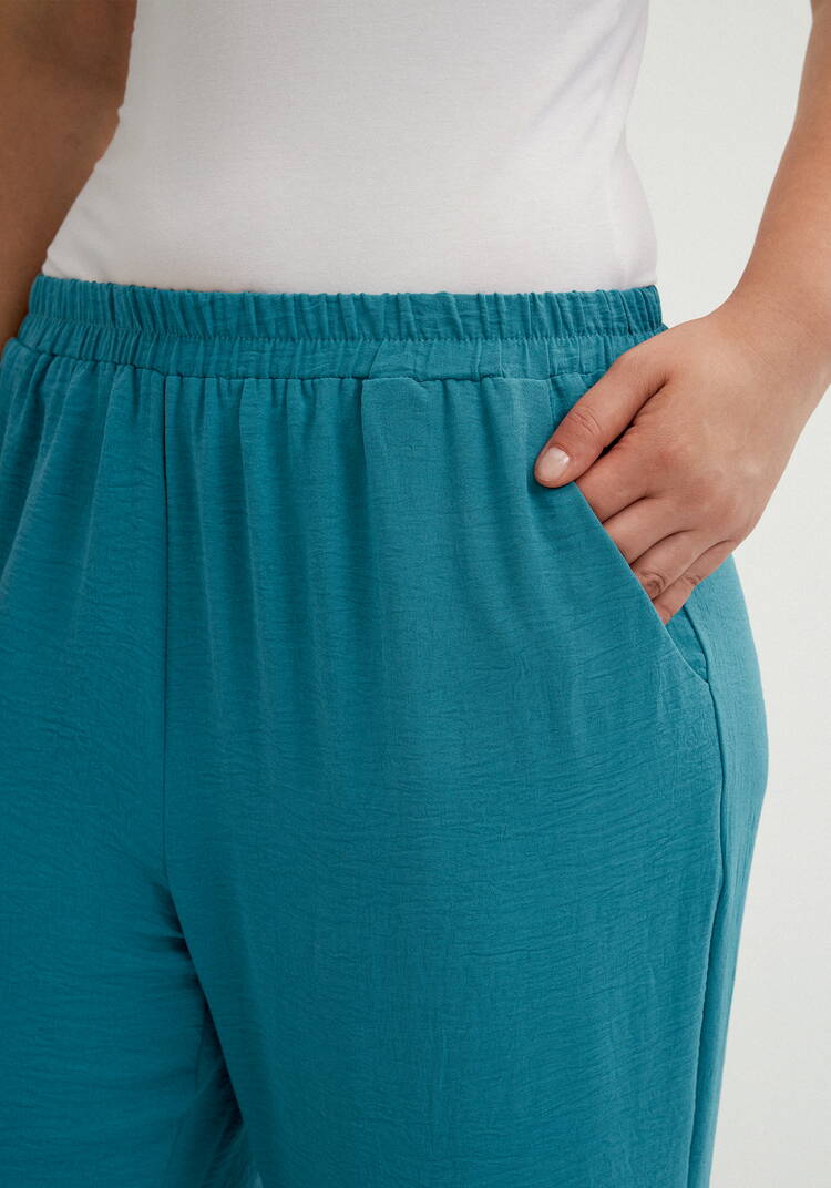 Брюки широкие с резинкой по поясу шир.  750, рис. 30