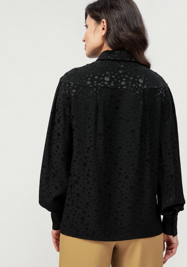 Блуза с шелковым рисунком в переплетении шир.  750, рис. 10