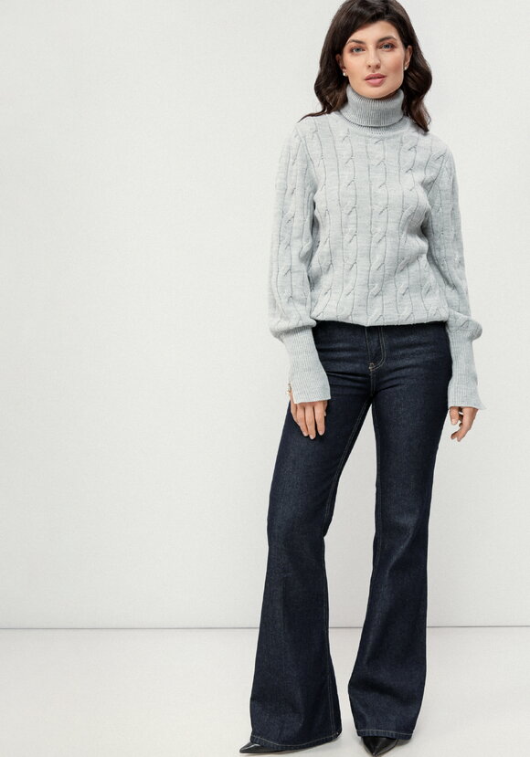 Джемпер с молниями на рукавах шир.  580, рис. 8