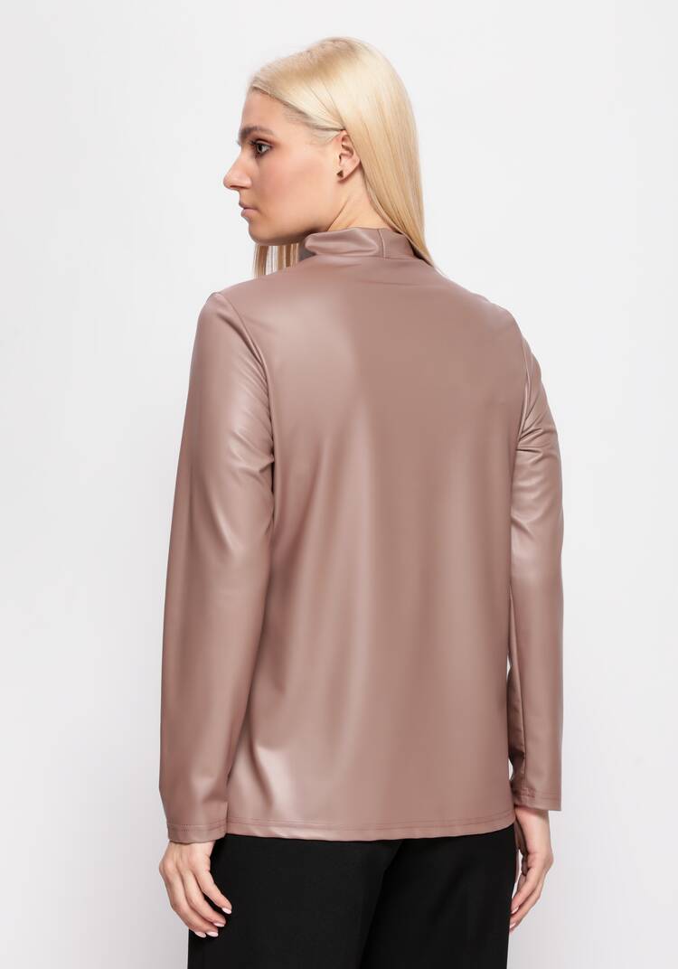 Водолазка из экокожи шир.  750, рис. 9