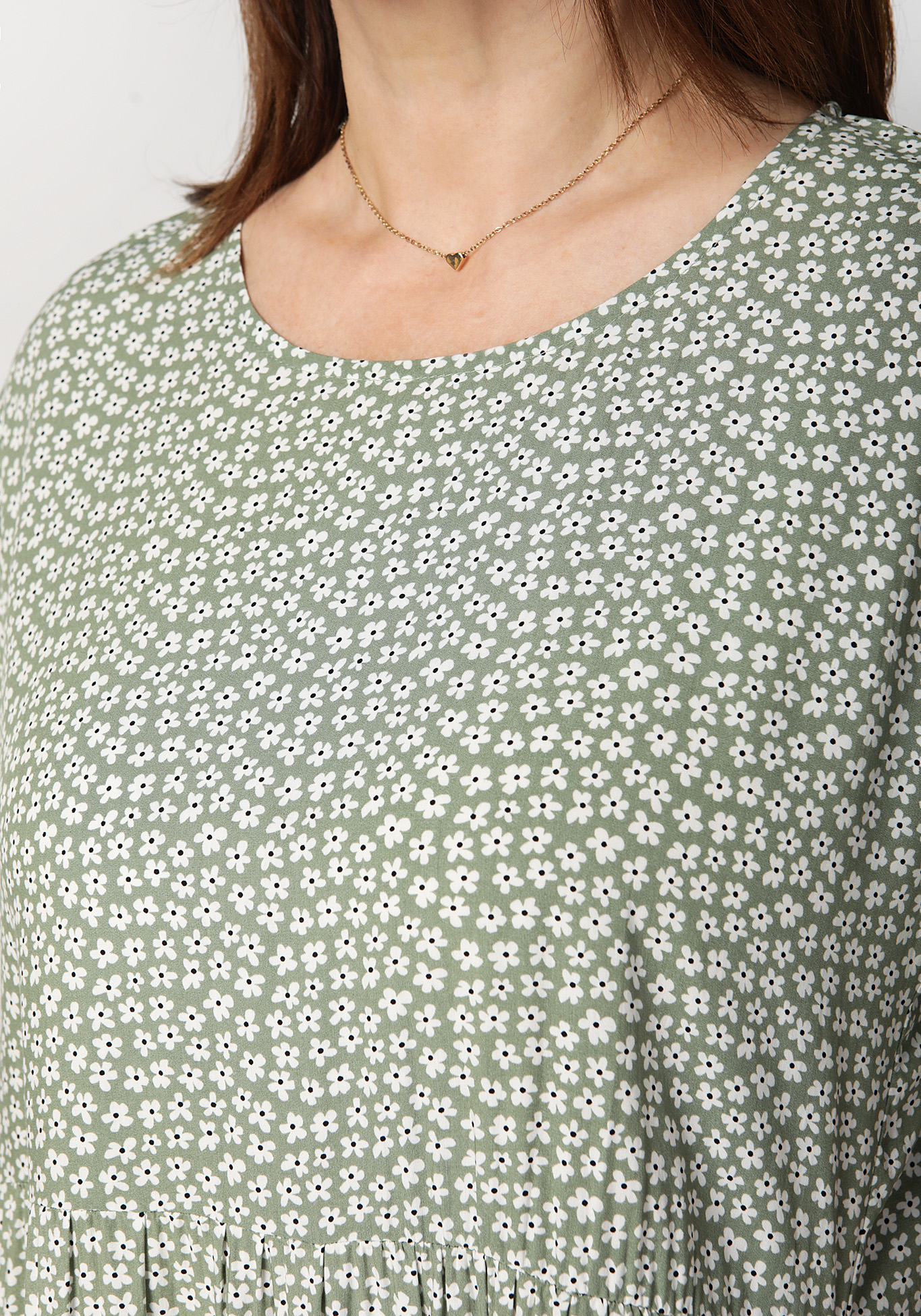 Платье "Олеся", цвет хаки, размер 52 - фото 8