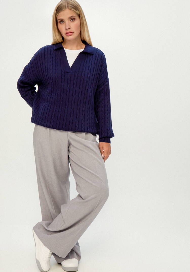 Джемпер с отложным воротником шир.  750, рис. 19