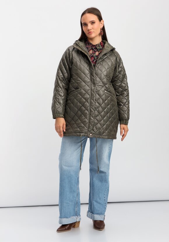 Куртка оверсайз из оригинальной ткани шир.  580, рис. 23