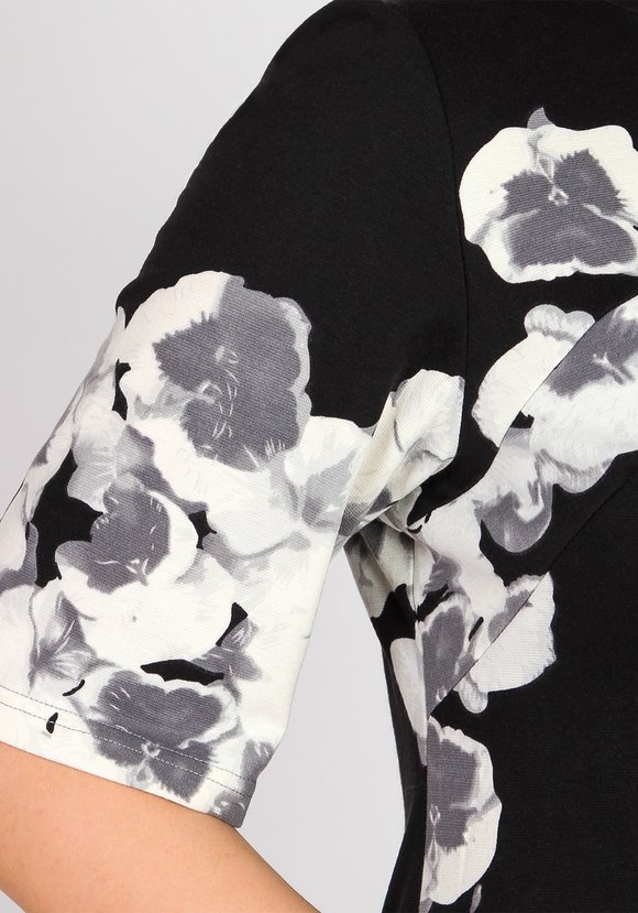 Платье с цветочным принтом и рукавом 1/2 шир.  580, рис. 10