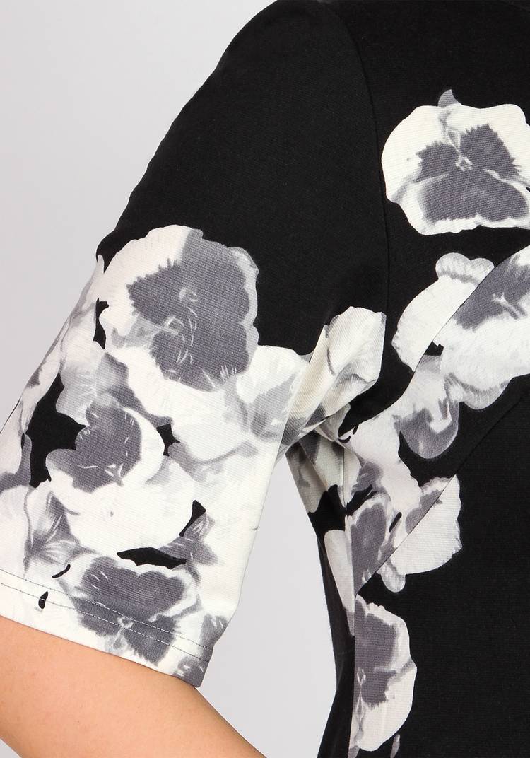 Платье с цветочным принтом и рукавом 1/2 шир.  750, рис. 10