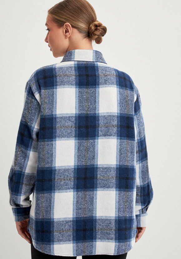 Рубашка фланелевая в клeтку шир.  580, рис. 19