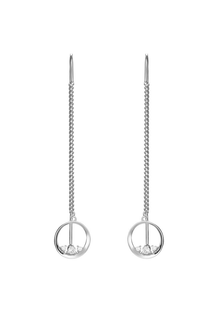 Серьги серебряные Неотразимая красота шир.  750, рис. 2