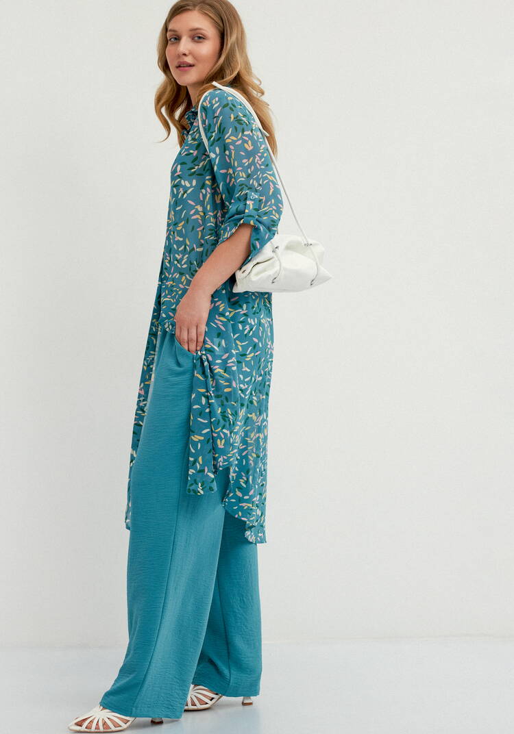 Брюки широкие с резинкой по поясу шир.  750, рис. 32