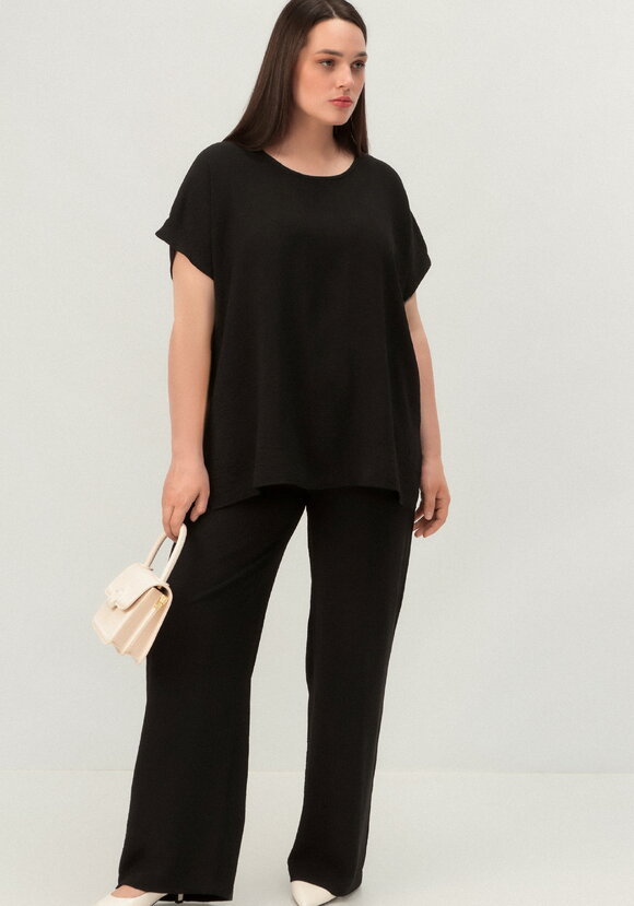 Брюки с карманами, свободного кроя шир.  580, рис. 1