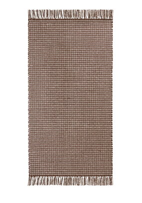 Коврик из хлопка с бахромой