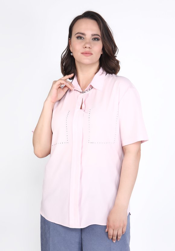 Блуза с стразами шир.  580, рис. 3