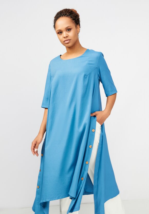 Удлиненная туника с разрезами шир.  580, рис. 14