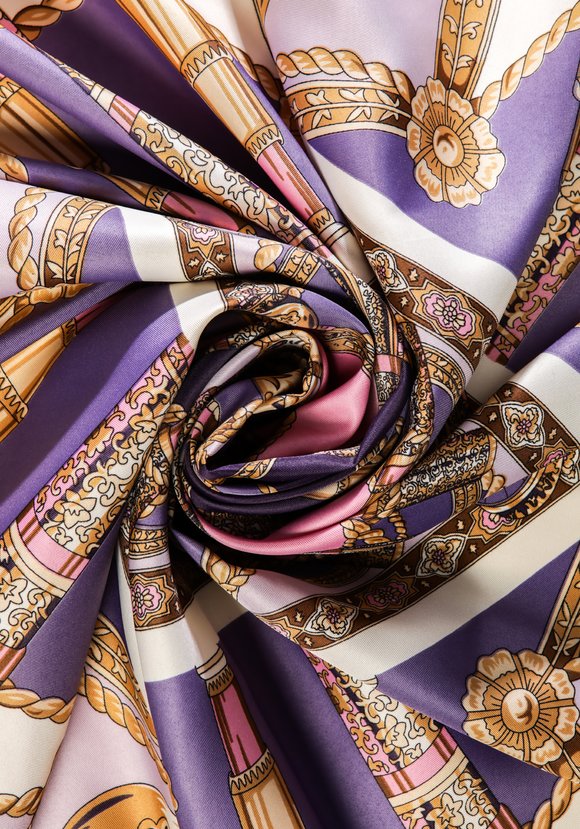 Платок шелковый Клео шир.  580, рис. 23