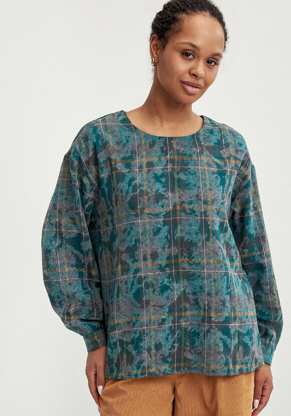 Блуза с застёжкой на спинке шир.  580, рис. 12