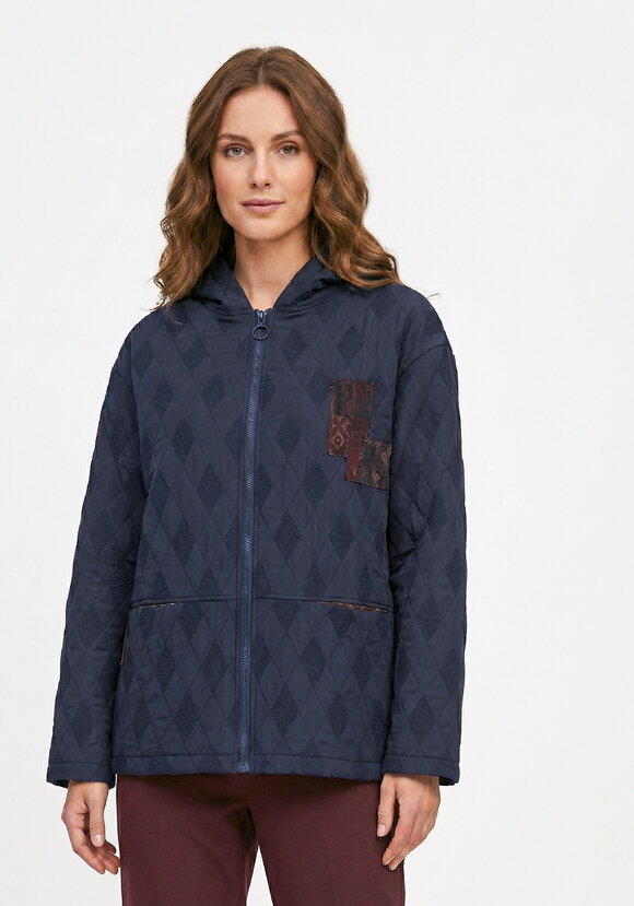 Куртка на молнии с фактурным рисунком шир.  580, рис. 4