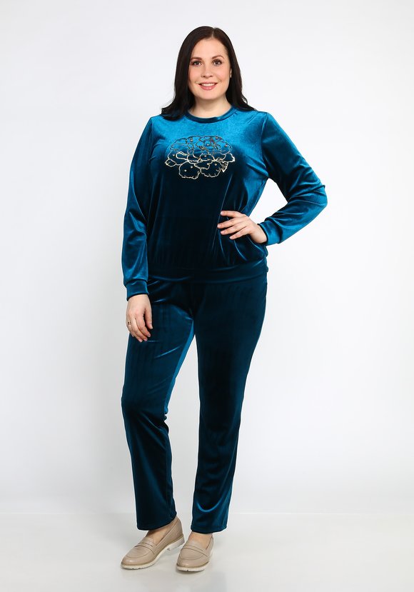 Костюм Бархатный шик шир.  580, рис. 6