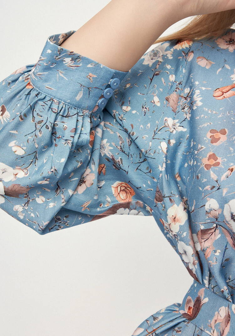 Платье с принтом по рукавам Герда шир.  750, рис. 31