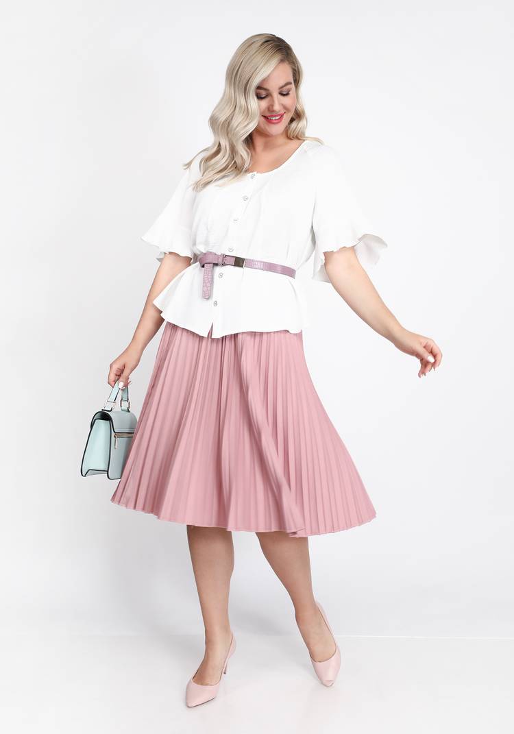 Блуза на пуговицах с рукавом реглан шир.  750, рис. 5