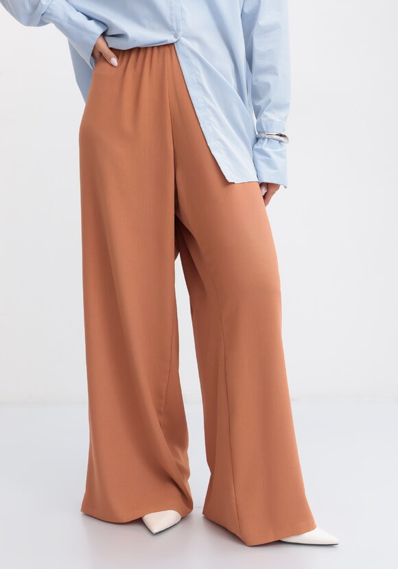 Брюки палаццо с поясом на резинке шир.  580, рис. 12