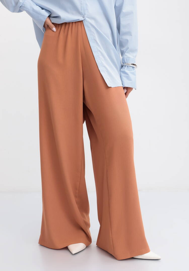 Брюки палаццо с поясом на резинке шир.  750, рис. 12