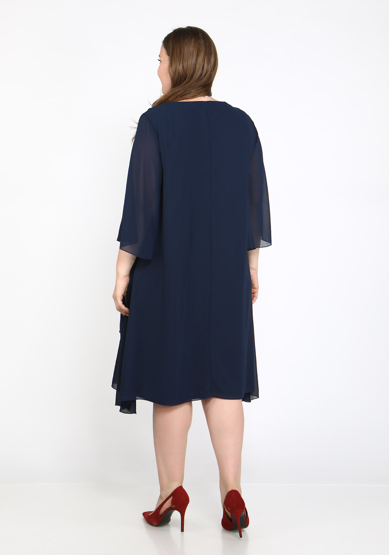 Платье "Лунная мелодия" Bianka Modeno, размер 48, цвет синий - фото 3