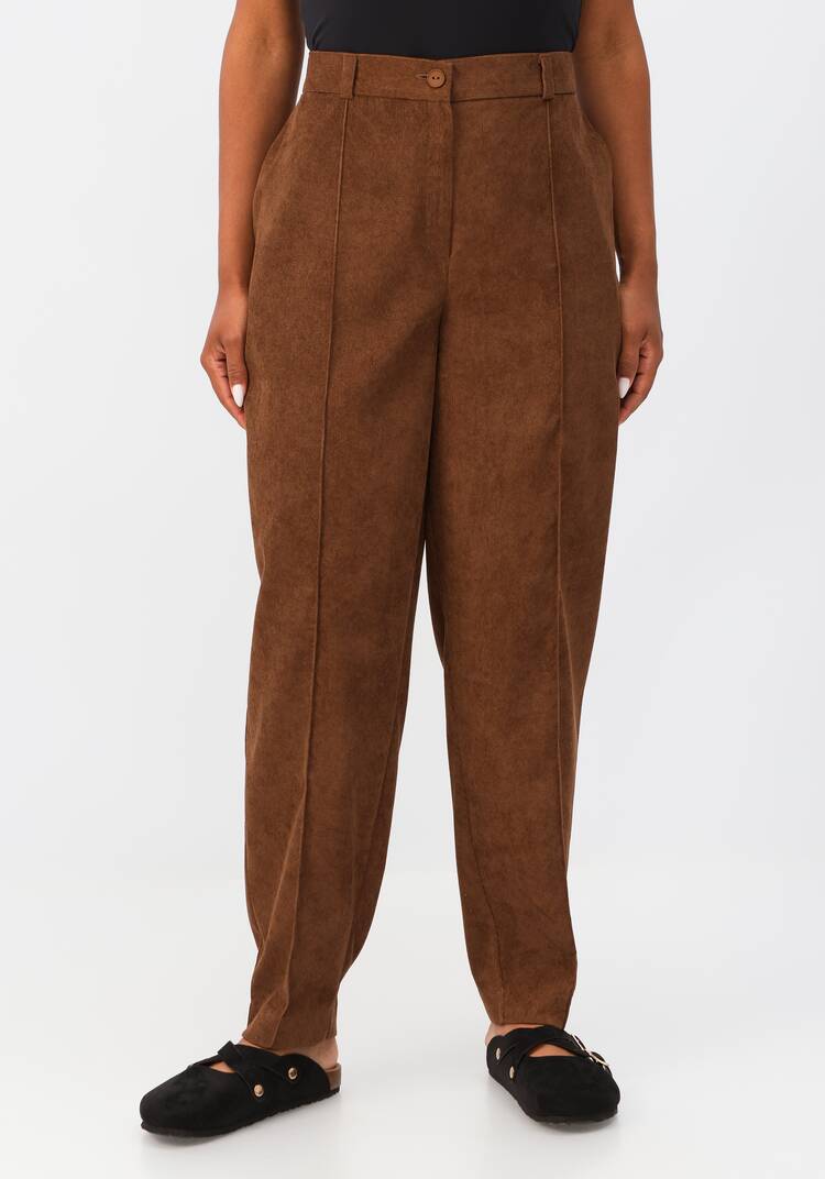 Брюки-бананы вельветовые с карманами шир.  750, рис. 20