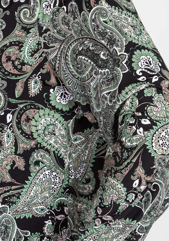 Блуза с восточным принтом и вырезом капля шир.  580, рис. 12