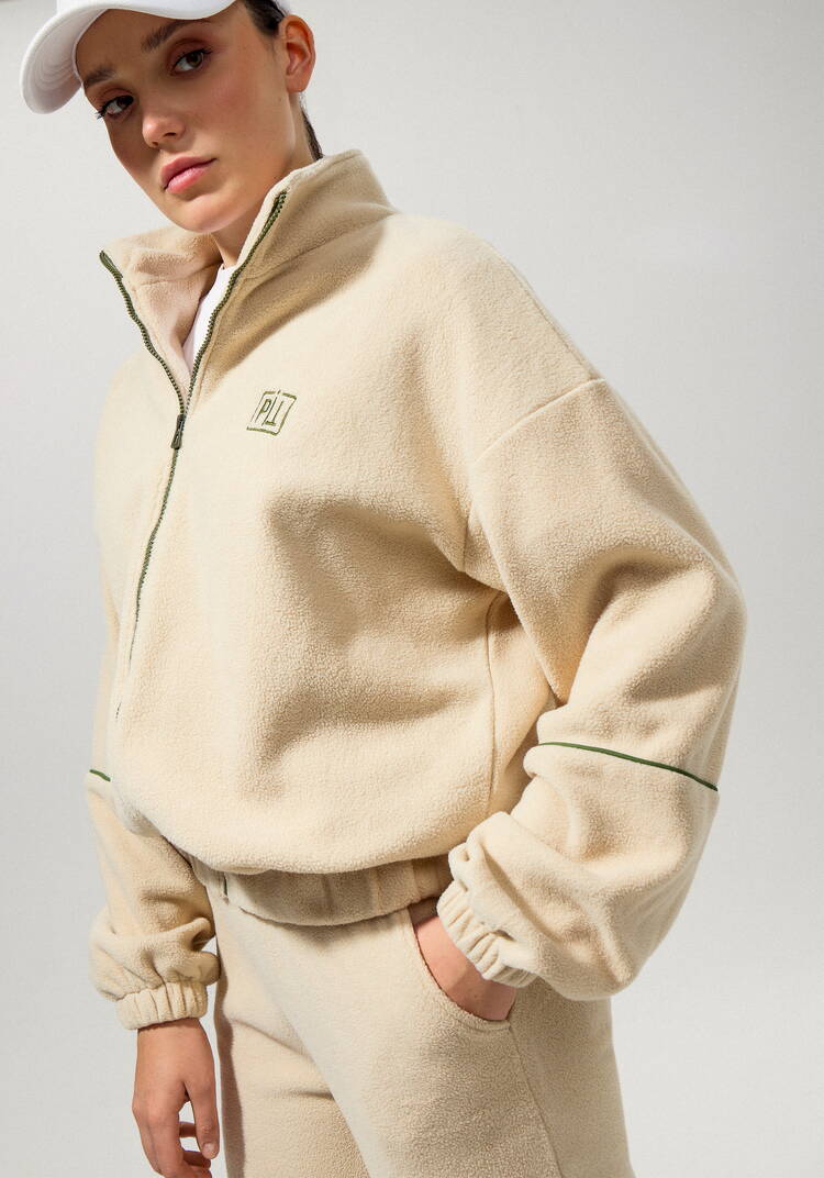 Толстовка из флиса с контрастной молнией шир.  750, рис. 6