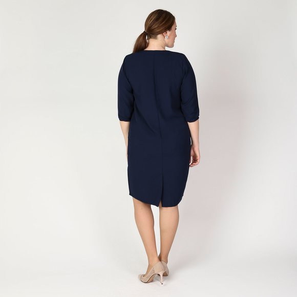 Платье-миди с карманами и украшением шир.  580, рис. 5