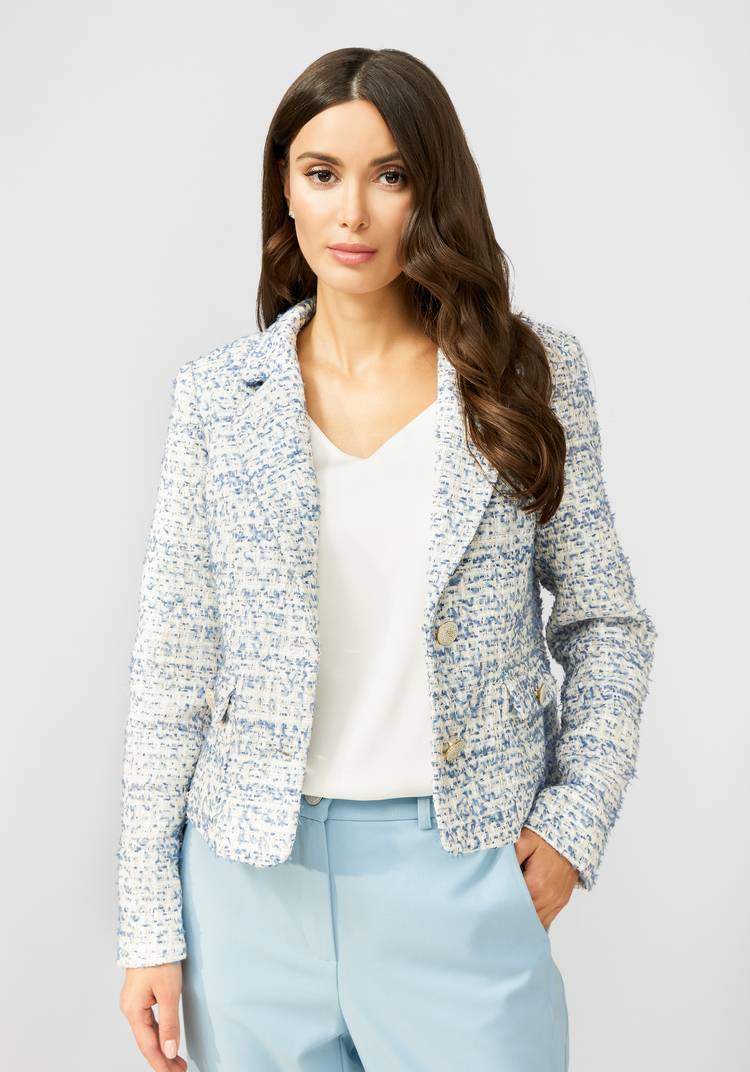 Жакет укороченный из твида шир.  750, рис. 4