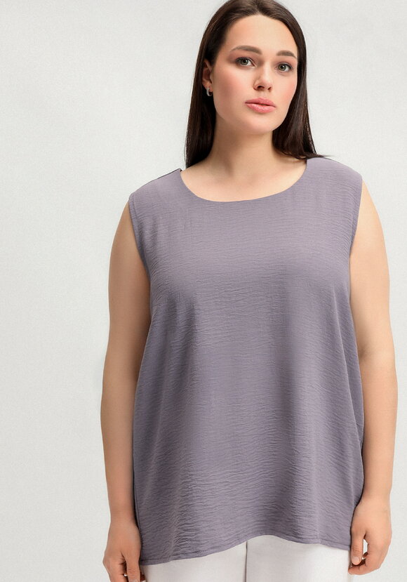 Топ свободного кроя с круглым вырезом шир.  580, рис. 4