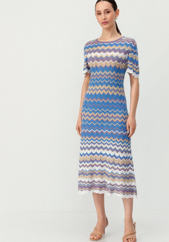 Платье с рисунком морской волны шир.  580, рис. 20