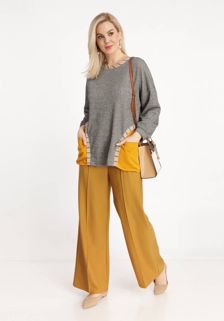 Джемпер комбинированный с метанитью шир.  750, рис. 8