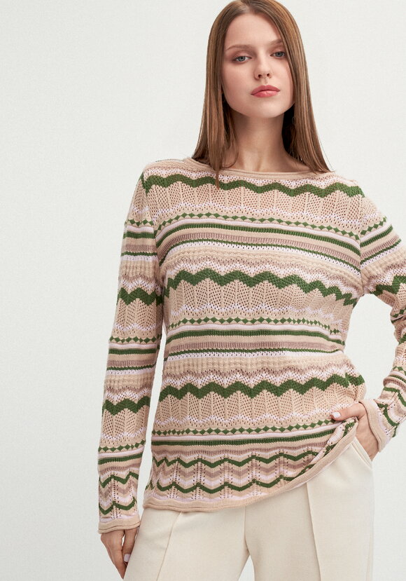 Джемпер с морским орнаментом шир.  580, рис. 20