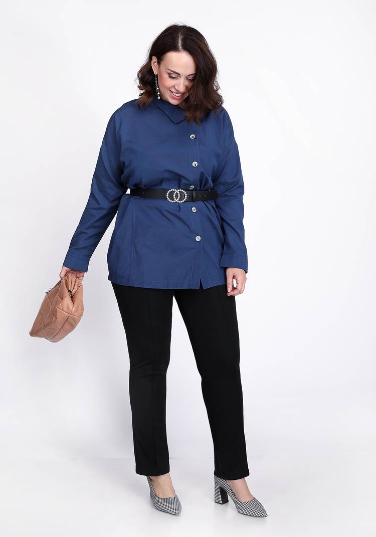 Рубашка свободного кроя с застежкой шир.  750, рис. 7