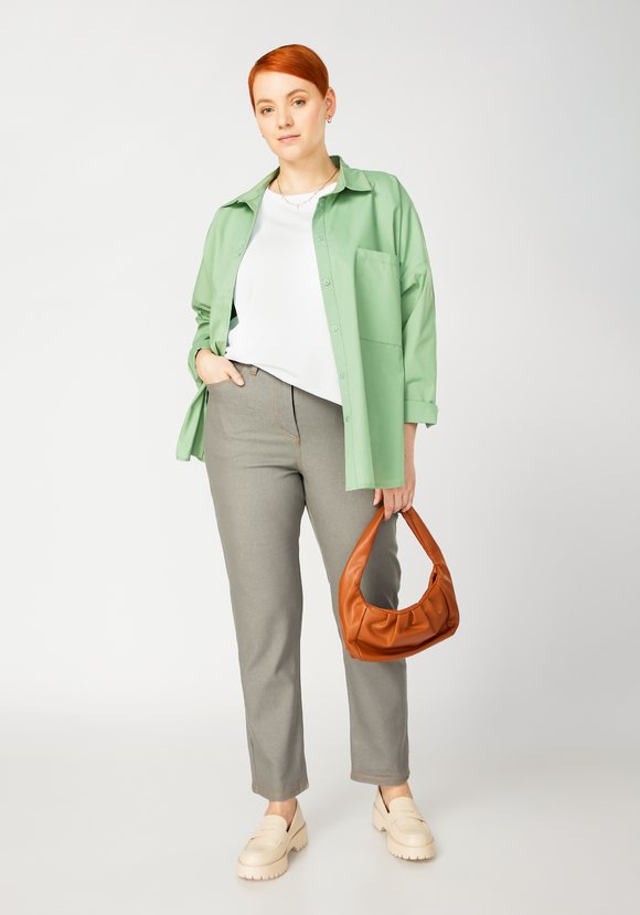 Брюки джинсовые с карманами шир.  580, рис. 3