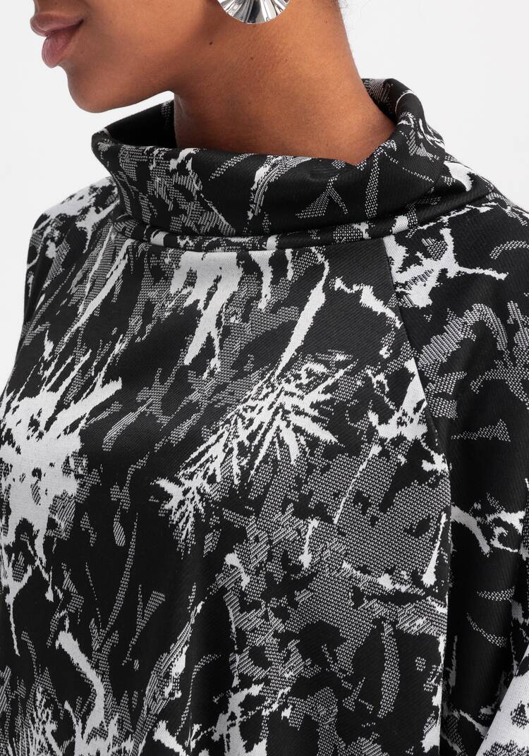 Джемпер трикотажный свободного кроя с принтом шир.  750, рис. 5