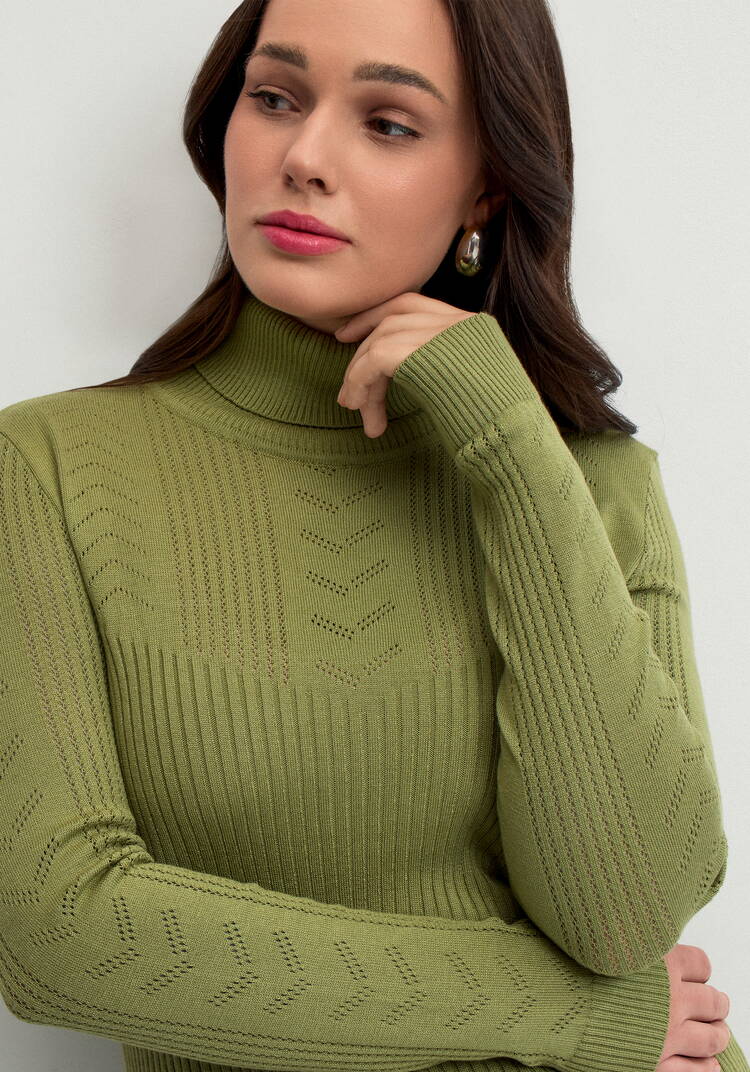 Водолазка из вискозы с узором шир.  750, рис. 37