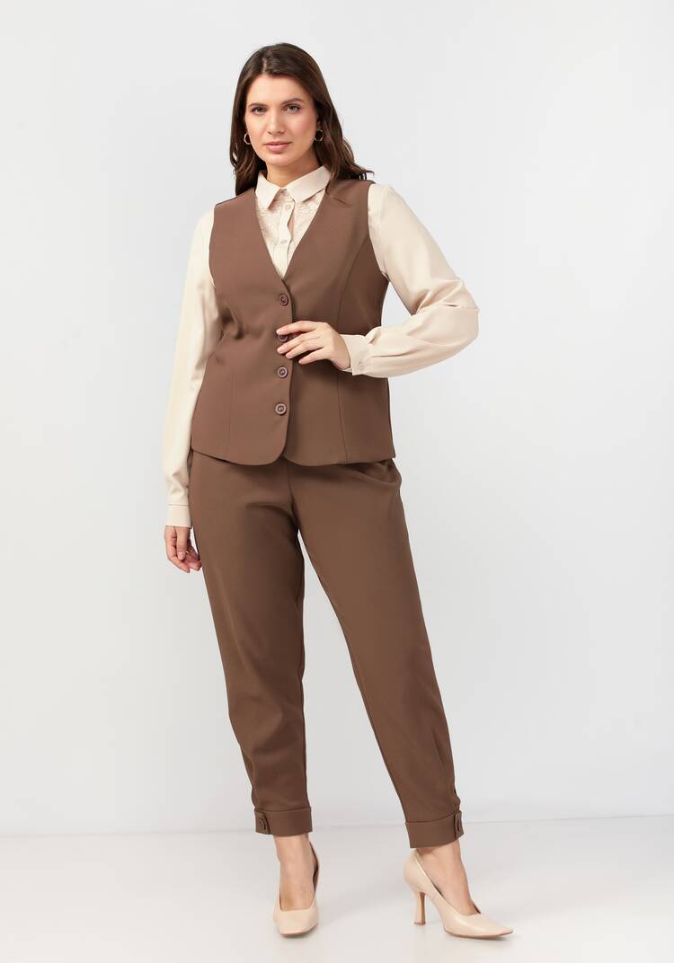 Жилет классический на пуговицах шир.  750, рис. 8