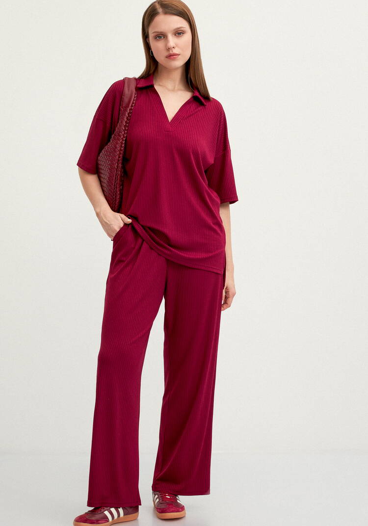 Брюки свободного кроя в рубчик шир.  750, рис. 31