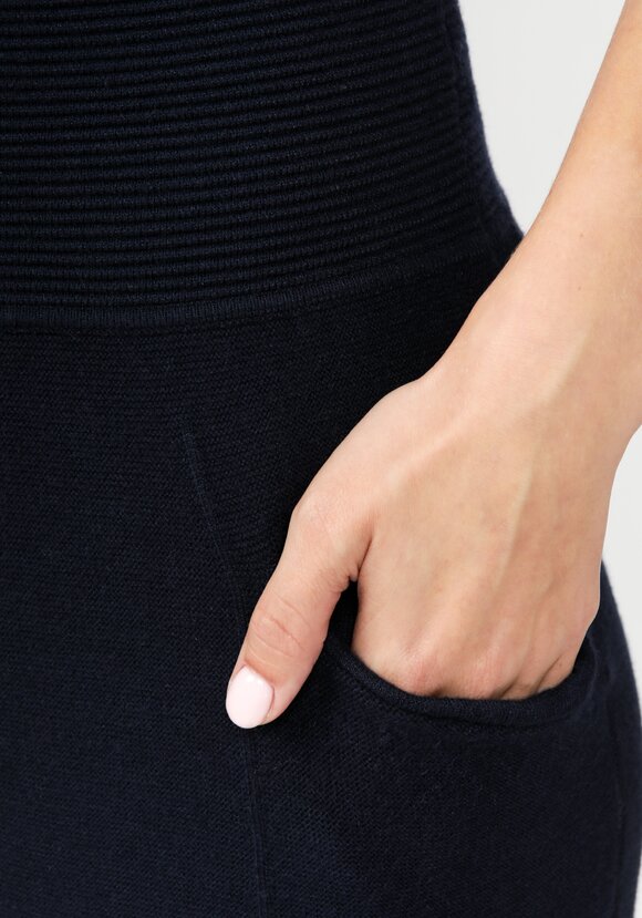 Юбка вязаная с высоким поясом шир.  580, рис. 6