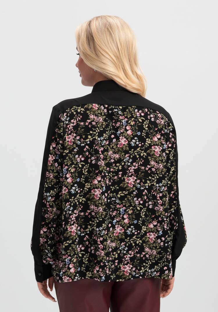 Блуза комбинированная прямого кроя шир.  750, рис. 3