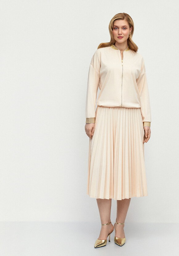 Бомбер трикотажный с ажурной спинкой шир.  580, рис. 15