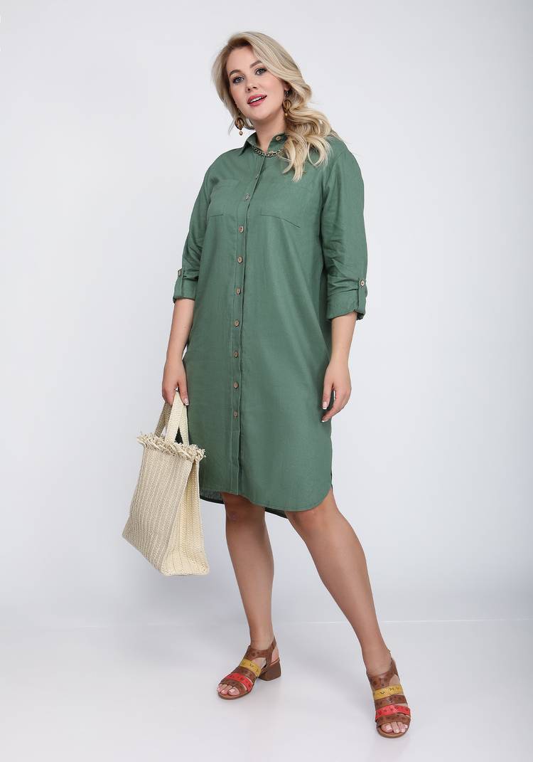 Рубашка удлиненная на пуговицах шир.  750, рис. 9