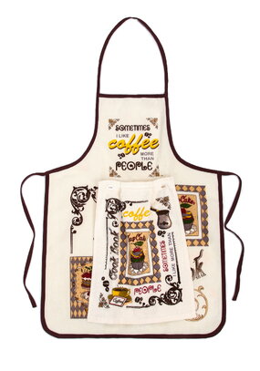 Фартук прорезиненный с полотенцем