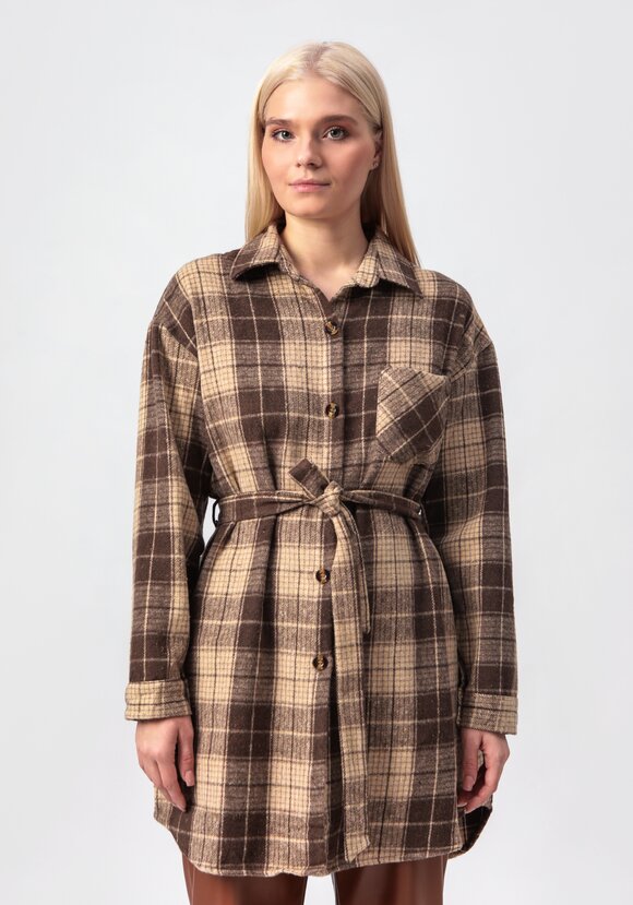 Рубашка удлиненная с поясом шир.  580, рис. 4