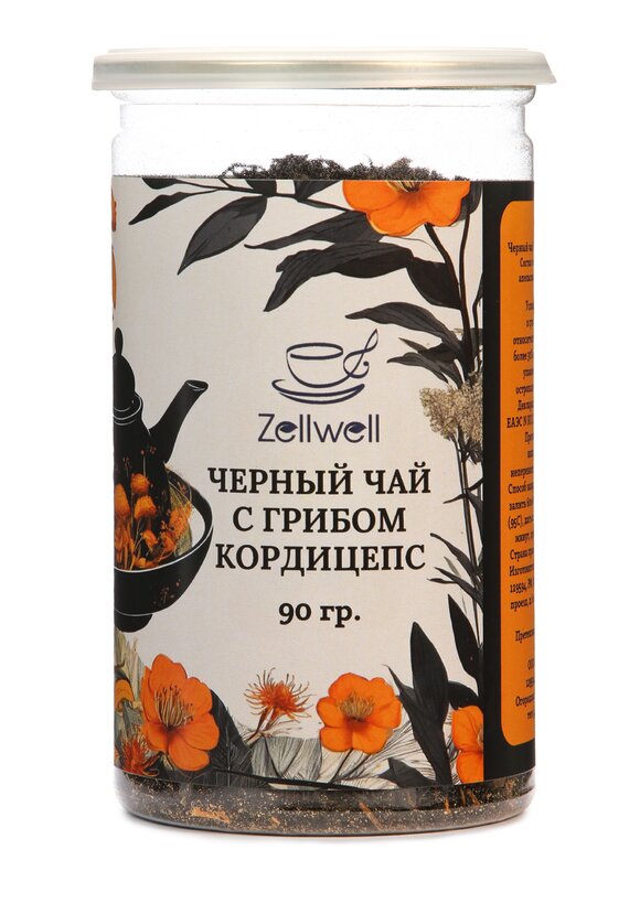 Черный чай с грибом кордицепс, 2 шт. шир.  580, рис. 2